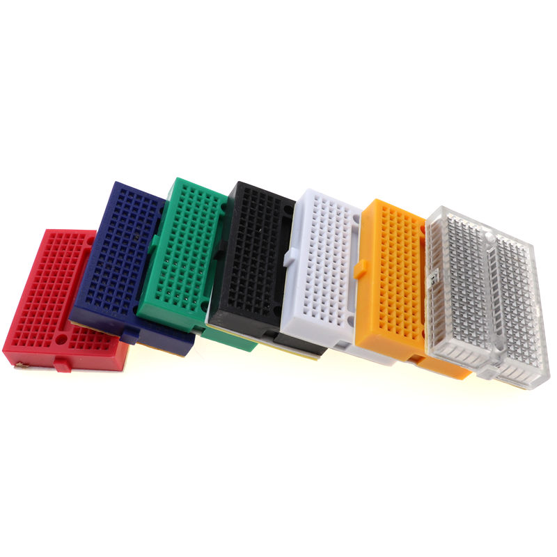 Diy Electronics Breadboard - はんだなしのプロトタイプブレッドボード,35x47 x SYB-170 mm,170ポイント,日曜大工キット,青,緑,黄,黒と赤,8.5個