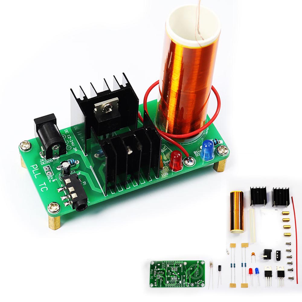 Diy Audio Electronics Projects - DIY電子テスラコイルキット 18V 2A 3.5mmオーディオコネクタ付き DIYはんだ付けプロジェクト 物理実験