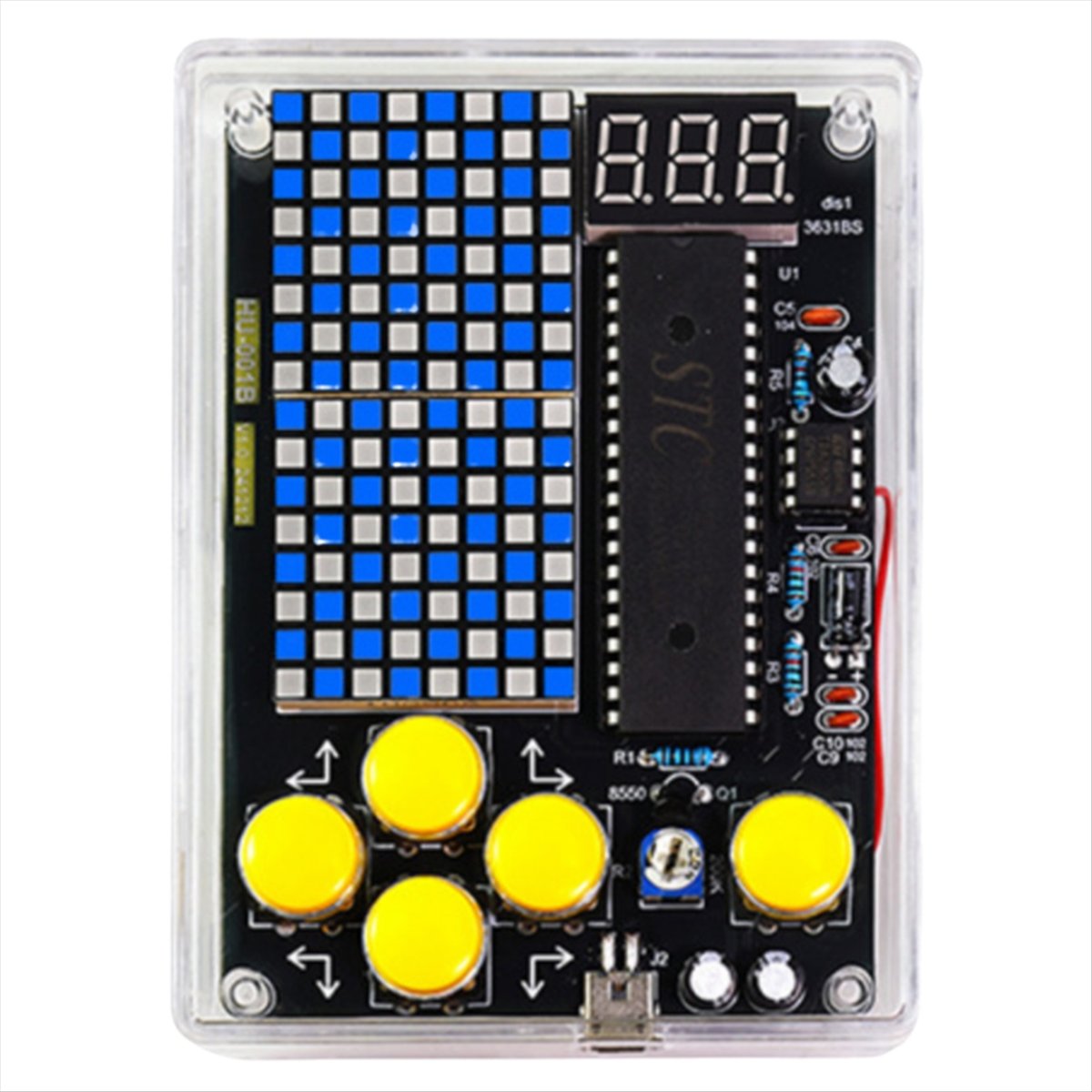 Diy Audio Electronics Projects - 素晴らしいDIYピクセルゲームキット+音声ミニピクセルゲームコンソール電子DIYキットはんだ付けプロジェクト練習はんだ学習セットB