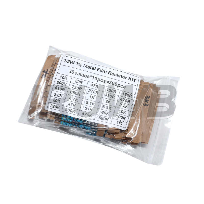 Resistor Kit 1 4W - 300個 1/4W 1/2W 1W 抵抗セット 1%