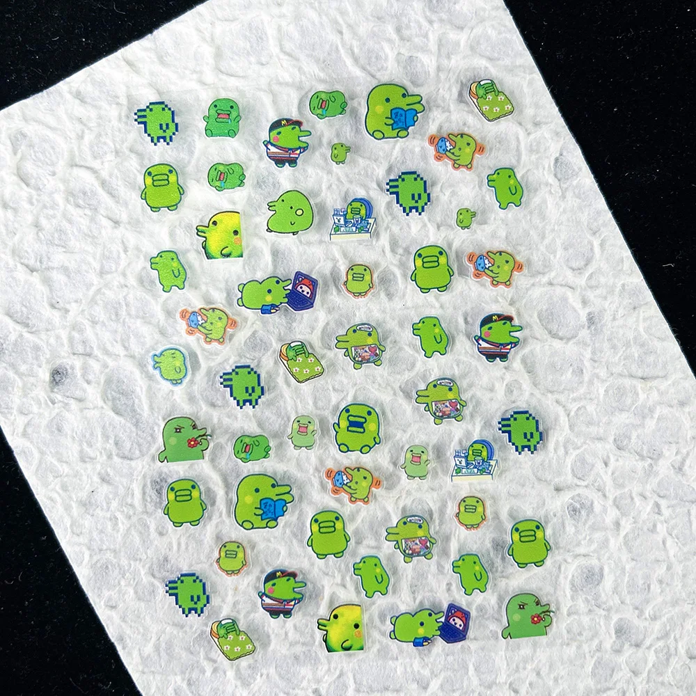 Diy Electronics Art - かわいいゲーム進化電子ペットステッカーネイルアートかわいい動物防水 Diy 電話ケース Loptop 水筒ステッカーギフト
