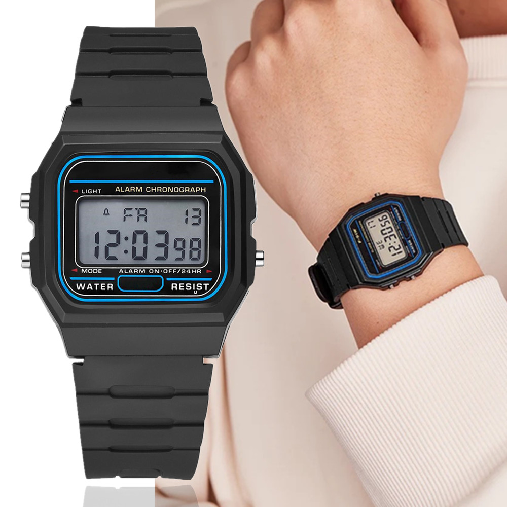 Diy Electronics Watch - トップブランドのファッションメンズ腕時計スポーツ小さな正方形 LED デジタル腕時計男性カジュアルシンプルな男性電子時計リロイ Hombre