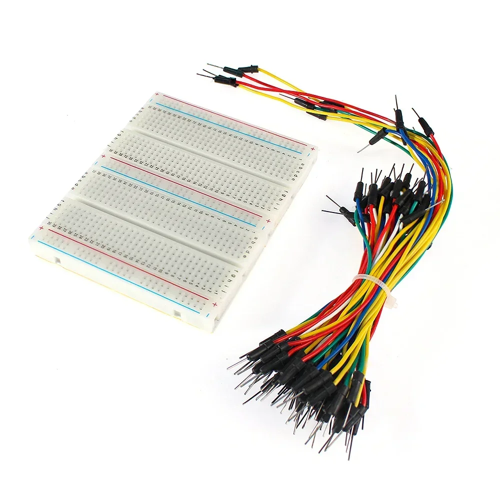 Diy Electronics Breadboard - 400/750/830Tie DIY PCB ブレッドボードキットジャンパー 65/140 個ワイヤーミニテストプロトボード