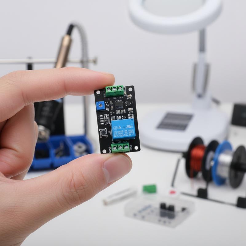 Useful Diy Electronics Projects - タイマーリレーモジュール調整可能な遅延オンオフスイッチセルフロックタイミング機能DIY電子プロジェクトや自動化用途向け