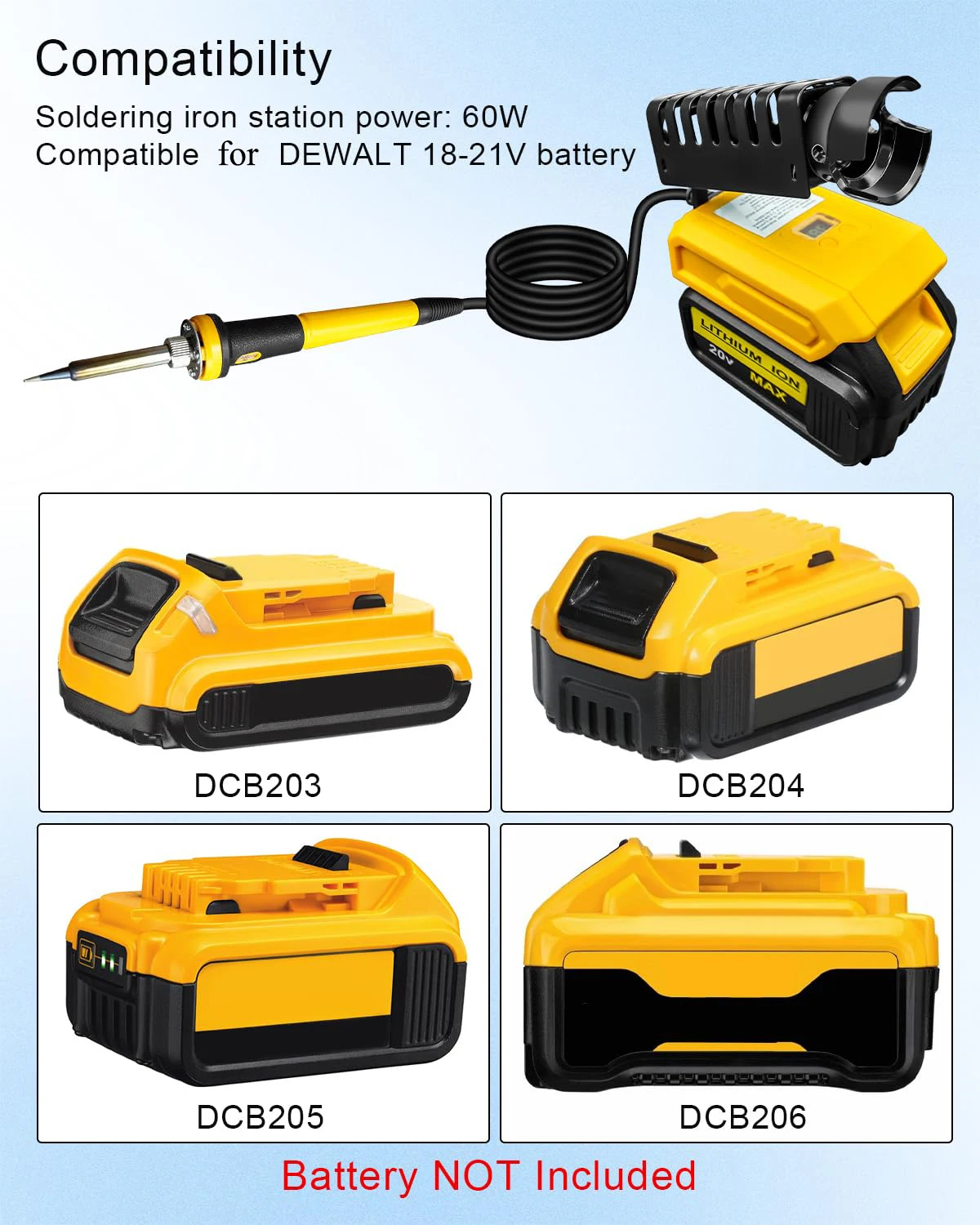 ポータブルはんだごてキット、Dewalt 20Vバッテリー対 - Diy Electronics Tool Kit のレビューと価格