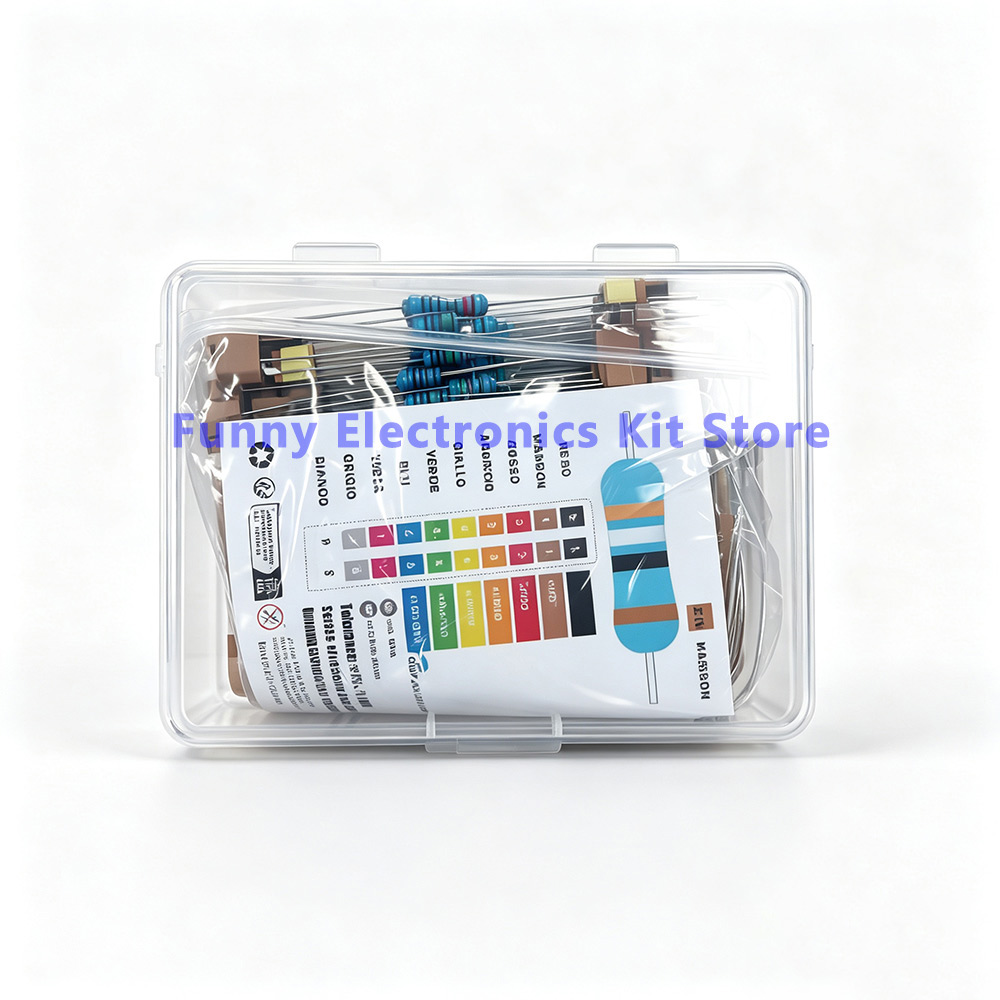 600個の各種金属皮膜抵抗器キット 30種類の値 1/4W  - Resistor Kit 1 4W のレビューと価格