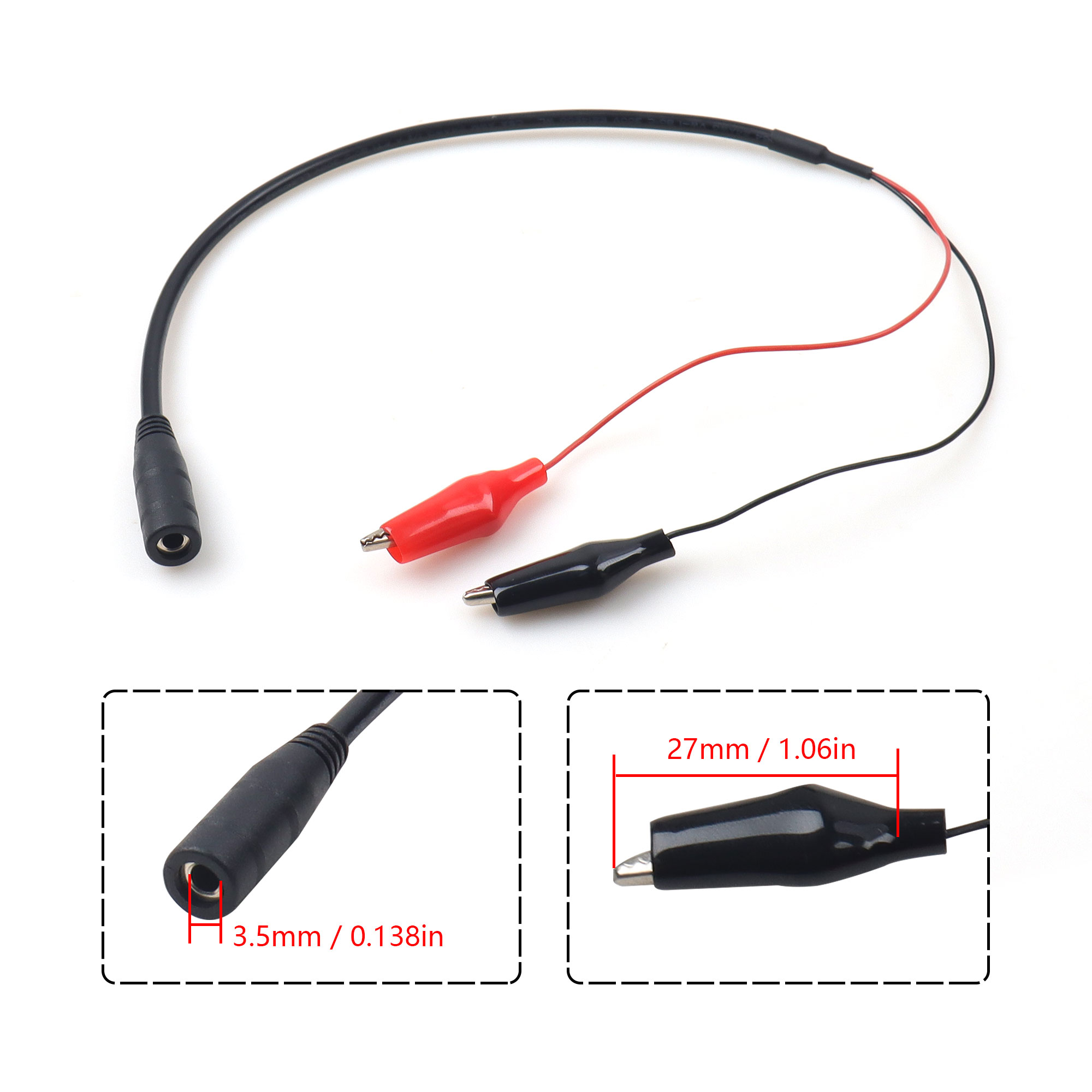 0.4M 3.5mmモノラルメスジャックからミニアリゲーター - Diy Home Electronics Lab のレビューと価格