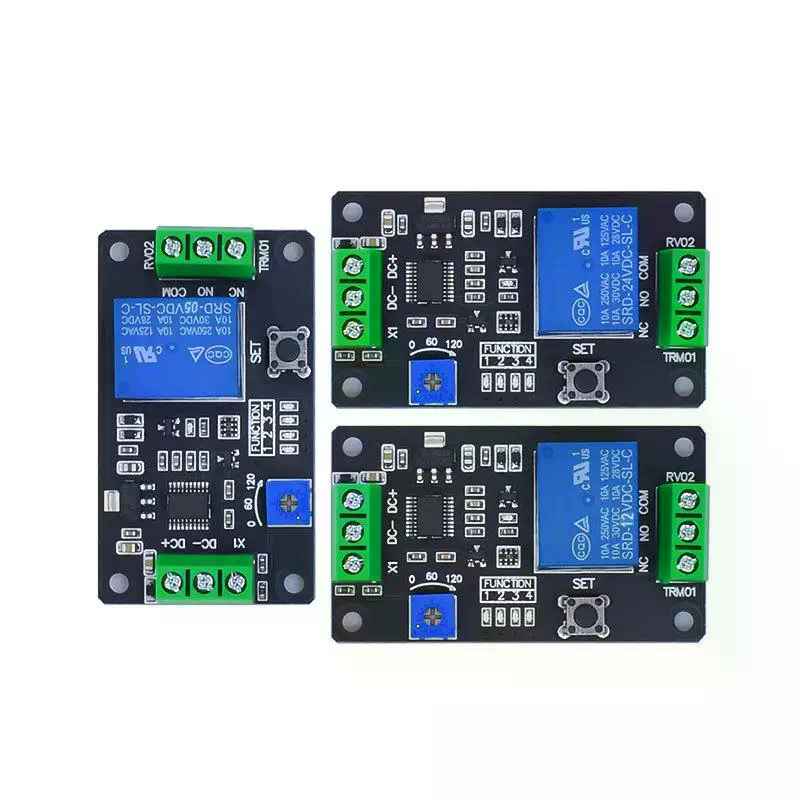 タイマーリレーモジュール調整可能な遅延オンオフスイッチセルフ - Useful Diy Electronics Projects のレビューと価格