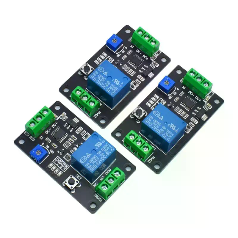 タイマーリレーモジュール調整可能な遅延オンオフスイッチセルフ - Useful Diy Electronics Projects のレビューと価格