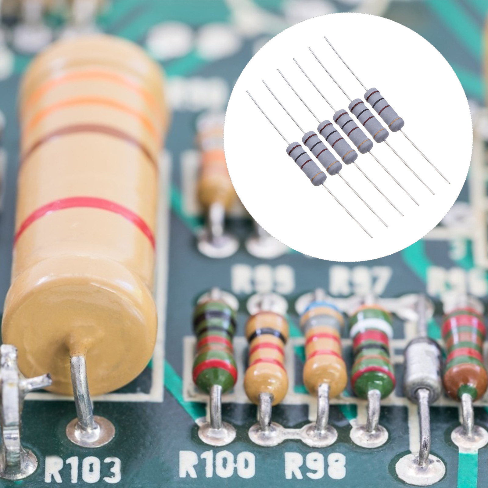 100個入り 100オーム 2W カーボンフィルム抵抗器 軸 - Useful Diy Electronics Projects のレビューと価格