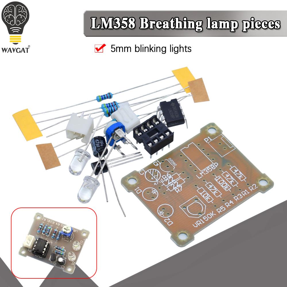 WAVGAT LM358 LED呼吸灯キット DIY電子製作 - Useful Diy Electronics Projects のレビューと価格