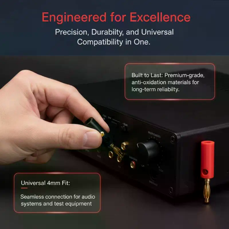 10 個 4 ミリメートルバナナプラグソケット端子セット高導 - Diy Audio Electronics Projects のレビューと価格