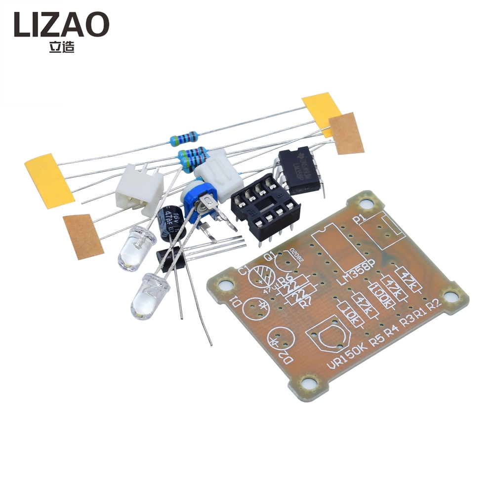 LIZAO LM358 LED呼吸灯DIYキット電子製作回路 - Useful Diy Electronics Projects のレビューと価格