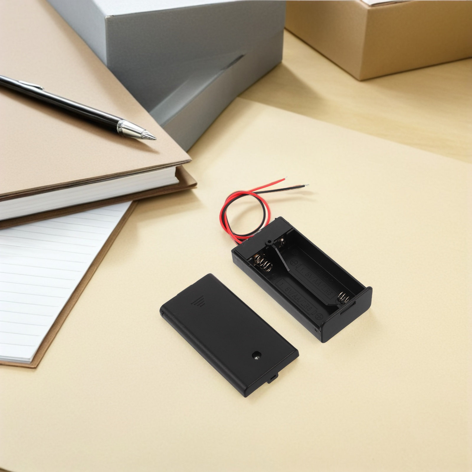 10個入りAA電池ホルダーケース 有線カバー 電池ボックス  - Useful Diy Electronics Projects のレビューと価格