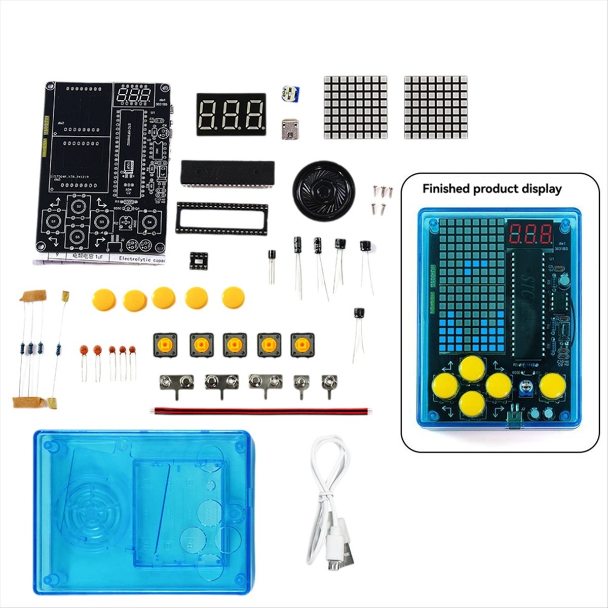 素晴らしいDIYピクセルゲームキット+音声ミニピクセルゲーム - Diy Audio Electronics Projects のレビューと価格