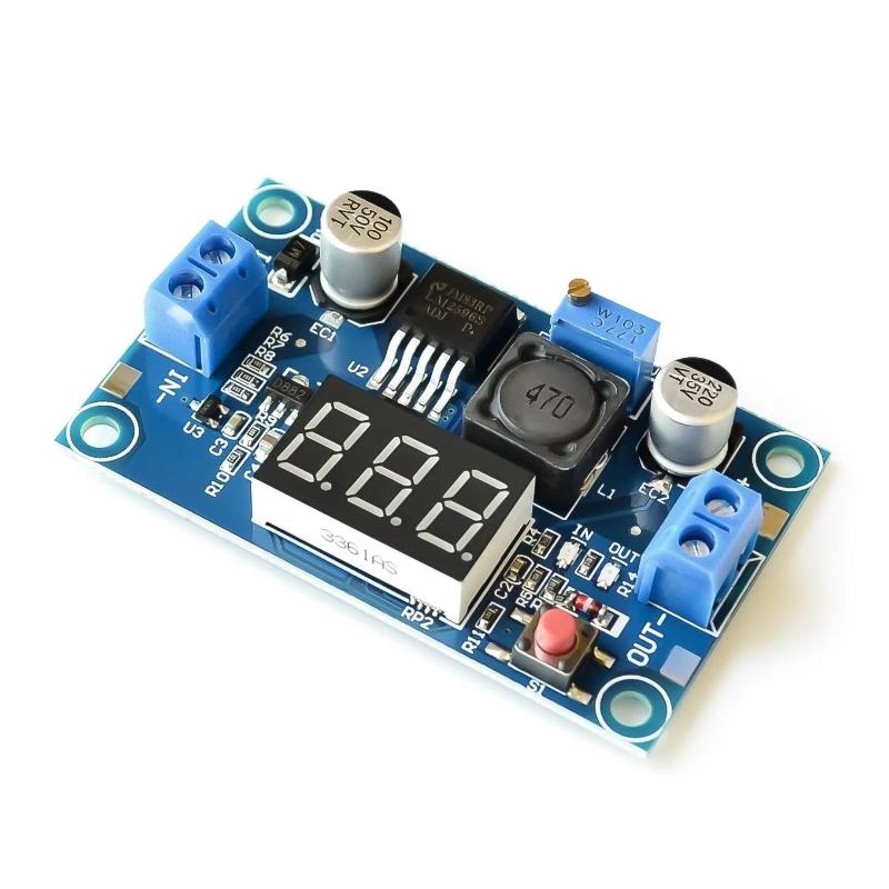 LM2596電源モジュール ディスプレイ付き 3A 2.5- - Diy Electronics Supplies のレビューと価格