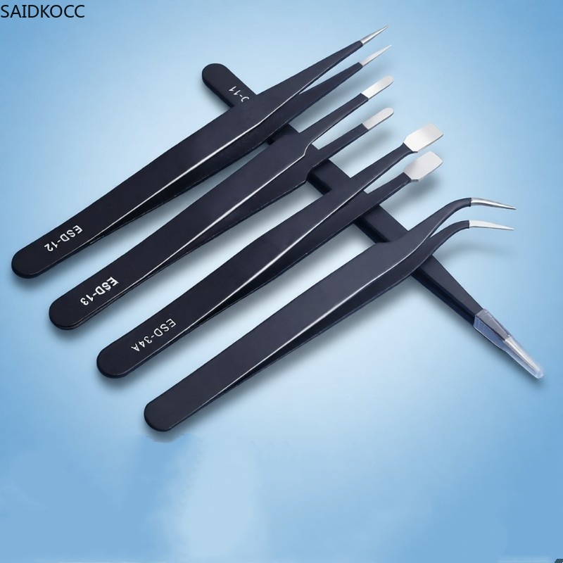 SAIDKOCC 帯電防止精密 ESD ピンセット ステンレ - Diy Home Electronics Lab のレビューと価格