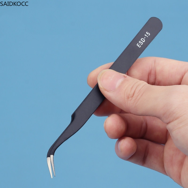 SAIDKOCC 帯電防止精密 ESD ピンセット ステンレ - Diy Home Electronics Lab のレビューと価格