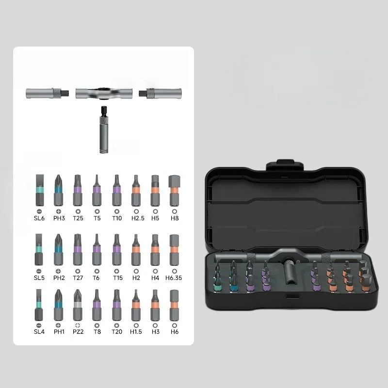24 in 1ミニラチェットスクリュードライバーセット、磁気 - Diy Home Electronics Projects のレビューと価格