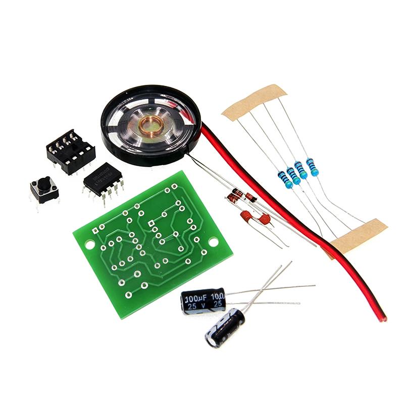 NE555 ドアベル DIY はんだ付け練習キット デュアル - Useful Diy Electronics Projects のレビューと価格