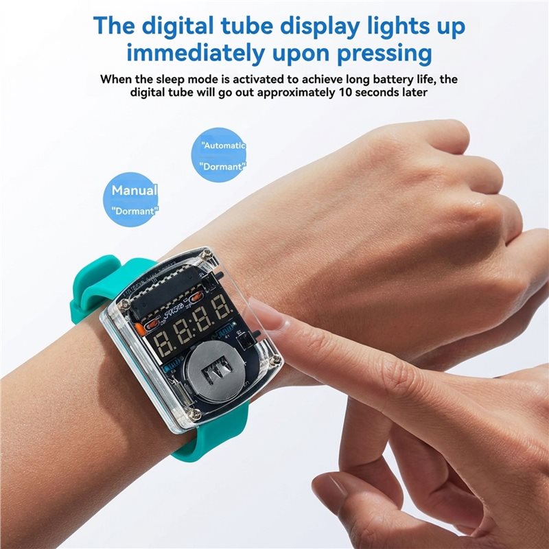 2X DIY 時計 LED 時計電子キット 0.28 インチ - Diy Electronics Watch のレビューと価格