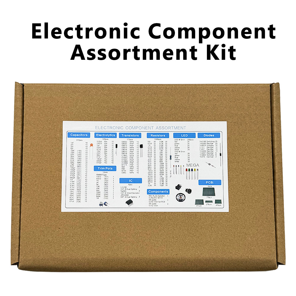 1900個入り電子部品キット コンデンサ、抵抗器、トランジス - Diy Home Electronics Projects のレビューと価格