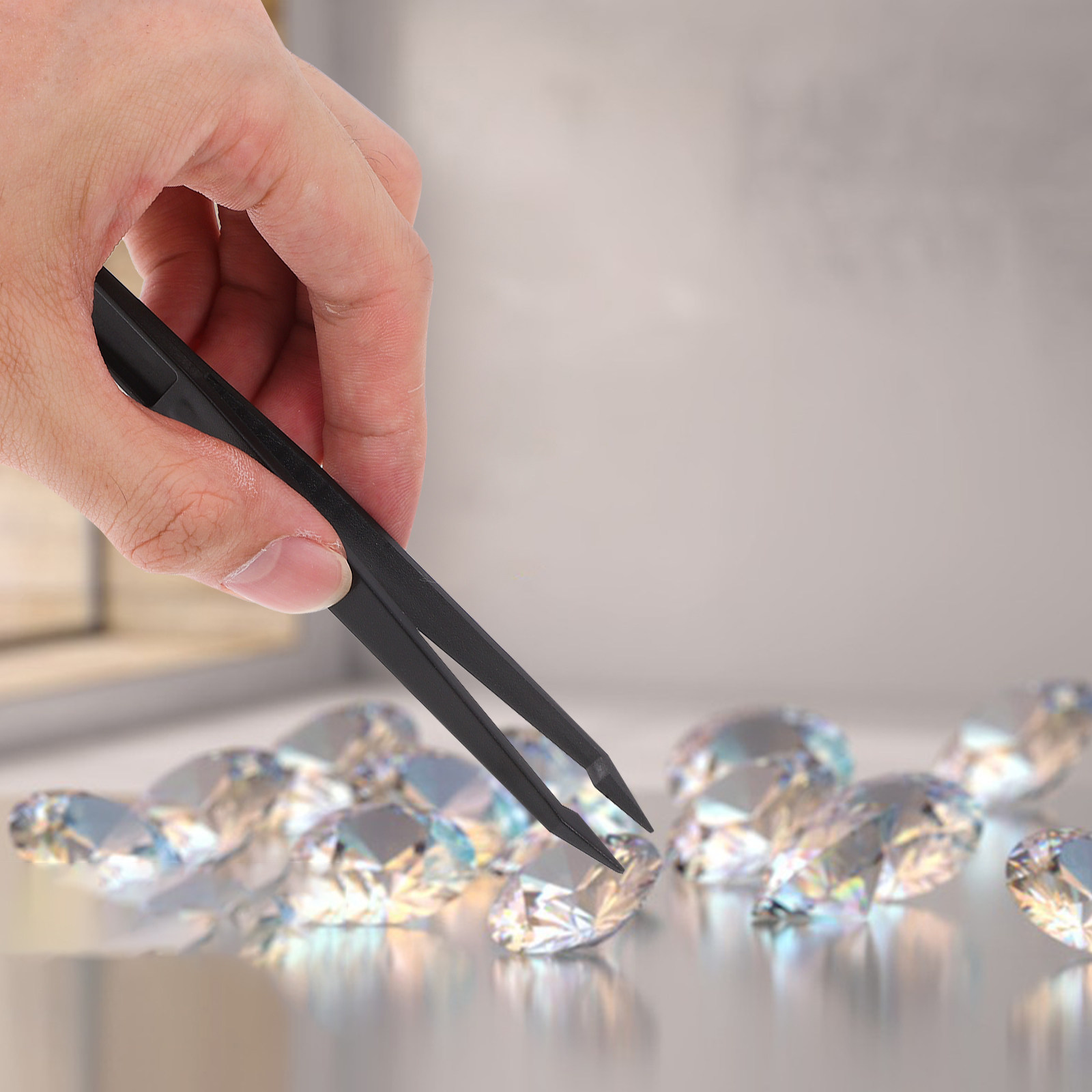10個入りプラスチックピンセット、精密な尖った先端、電子機器 - Diy Electronics Art のレビューと価格