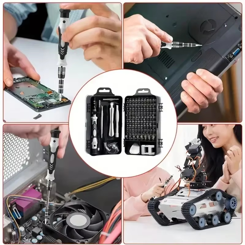 115-in-1精密ドライバーセット（磁気ビット付き）- 携 - Diy Home Electronics Projects のレビューと価格