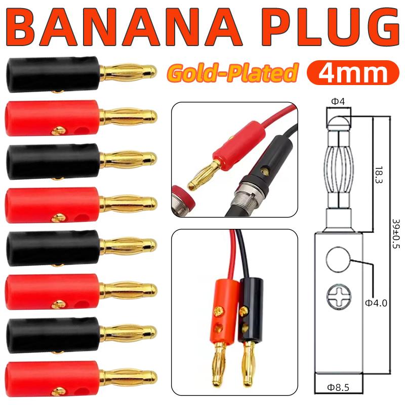 10個入り 4MM バナナプラグソケット端子セット 高導電性 - Diy Audio Electronics Projects のレビューと価格