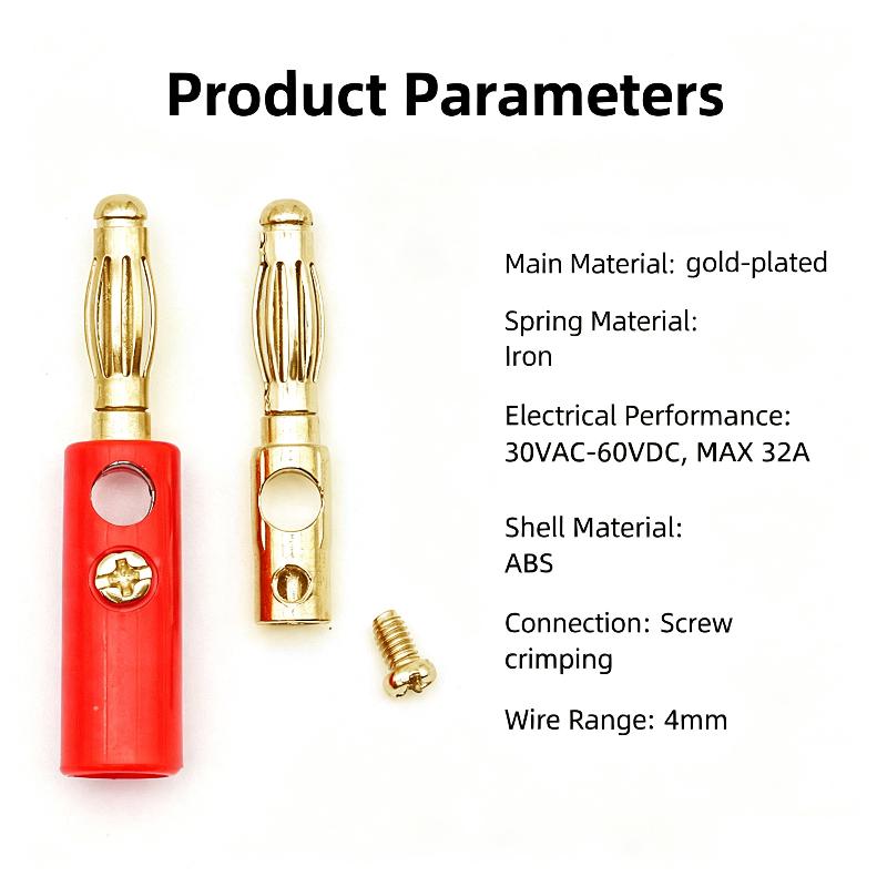 10個入り 4MM バナナプラグソケット端子セット 高導電性 - Diy Audio Electronics Projects のレビューと価格